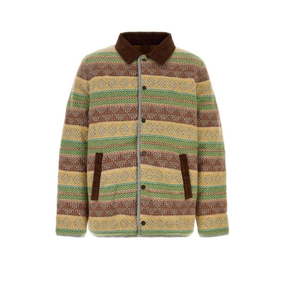 Guest In Residence Men Multicolor Wool Blend Western Industry Padded Jacket